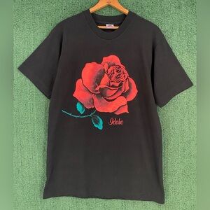 Vintage 90’s Idaho Rose Single Stitch T-Shirt  Men’s Size Medium USA Made
